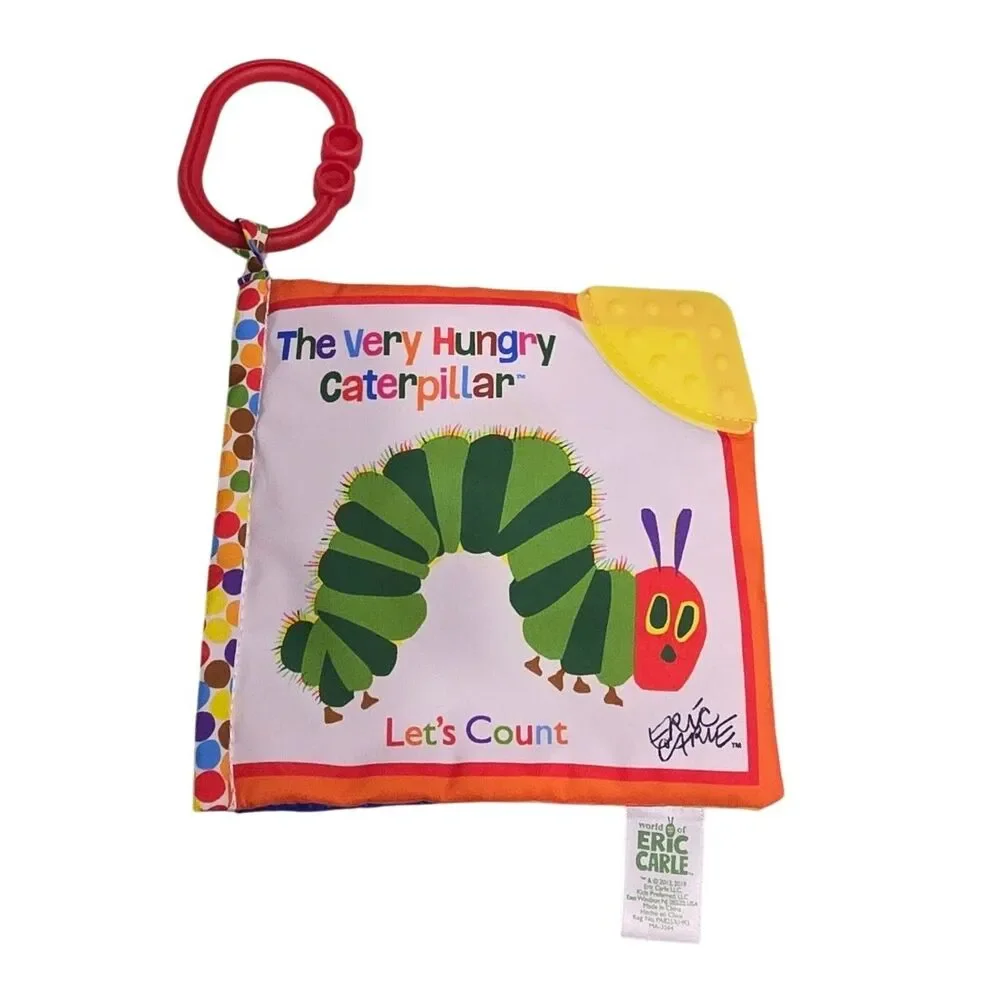 World of Eric Carle The Very Hungry Caterpillar Soft Crinkle Book Teether Toy